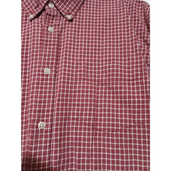 Eddie Bauer Shirt Men's Extra Large Tall Red White Button Front Long Sleeve - Picture 3 of 9